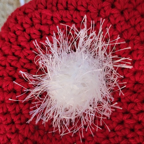 CCO SALE NWOT "FUR" trimmed hat, red, white, Santa, Unisex, new - Picture 10 of 11